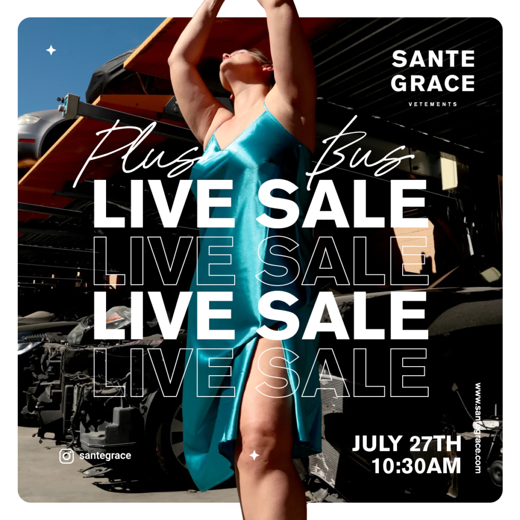 Voi siete invitati!  Il Plus Bus e Sante Grace Saldi LIVE 7/27!